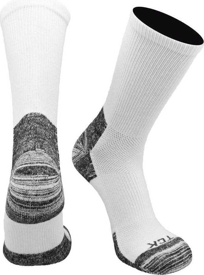 TCK Blister Resister Crew Socks - White - HIT a Double