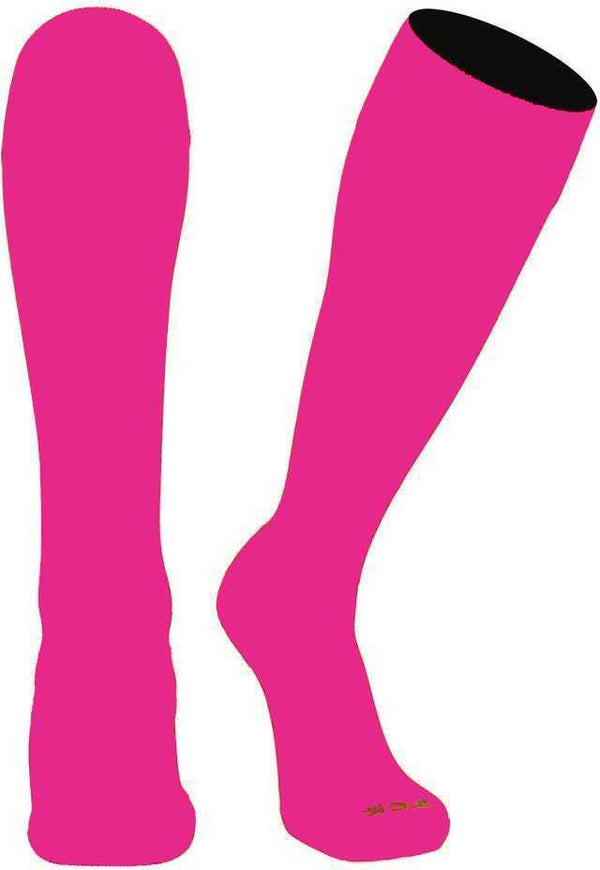 TCK Champion Knee High Sports Socks - Hot Pink - HIT a Double - 1
