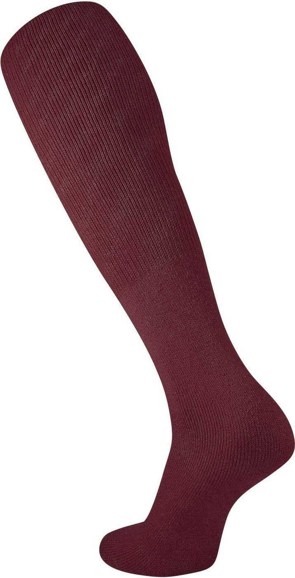 TCK Collegiate Football Tube Socks - Maroon - HIT a Double