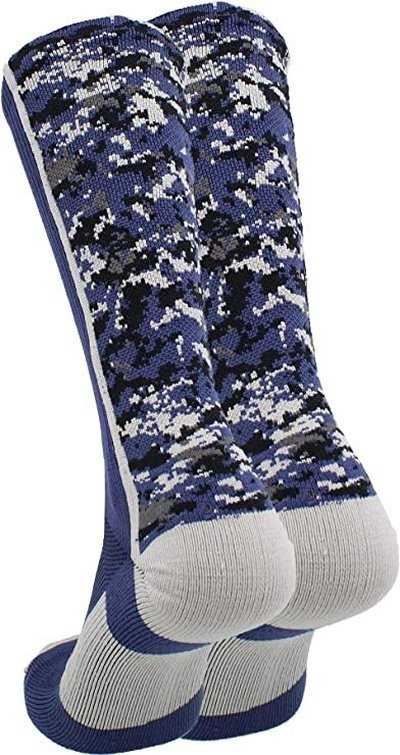 TCK Digital Camo Crew Socks - Navy Camo - HIT a Double