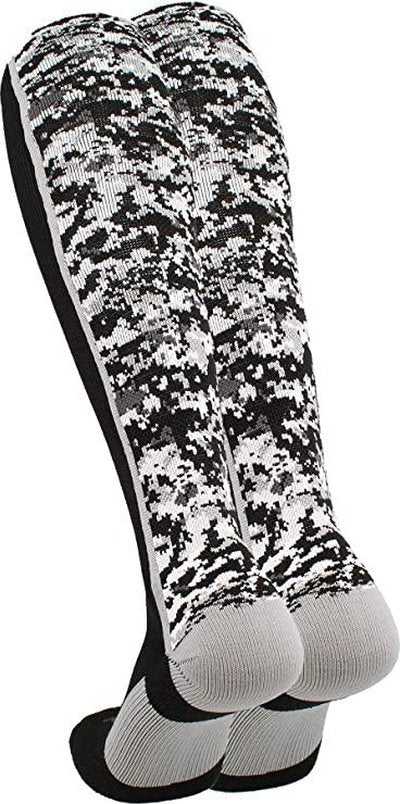 TCK Digital Camo Knee High Socks - Black Camo - HIT a Double