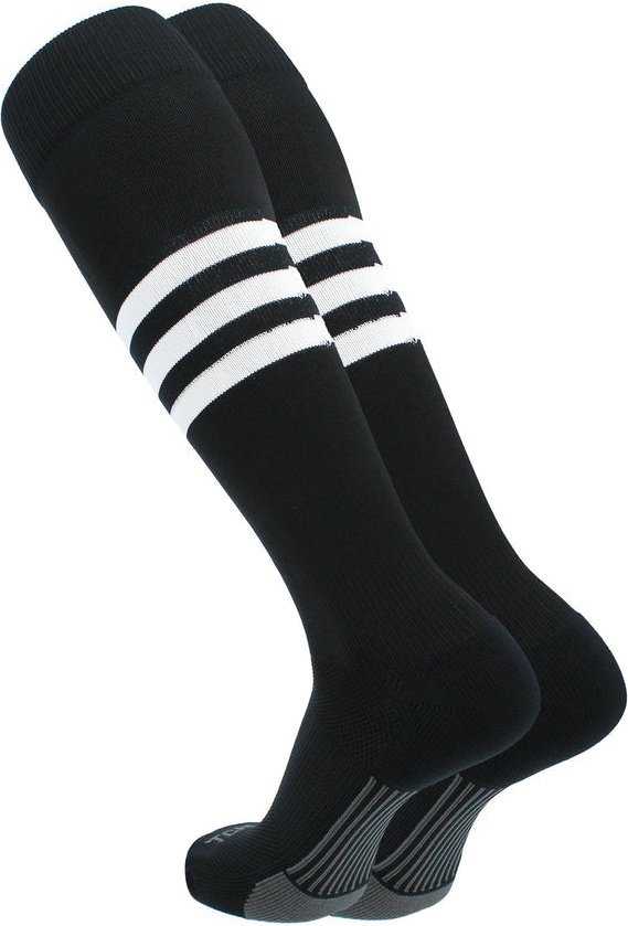 TCK Dugout Knee High Socks - Black White - HIT a Double