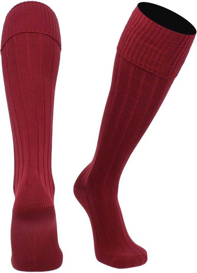 TCK Euro Soccer Socks - Cardinal - HIT a Double