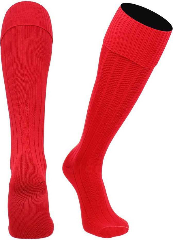 TCK Finale Solid Soccer Socks - Scarlet - HIT a Double