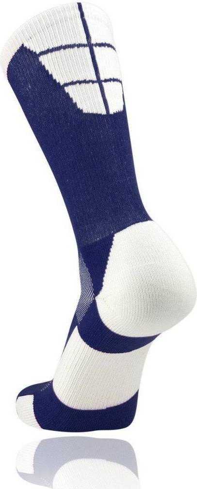 TCK Goalline 2.0 Crew Socks - Navy White - HIT a Double