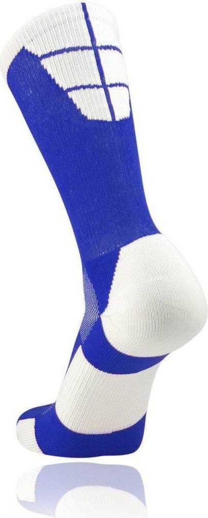 TCK Goalline 2.0 Crew Socks - Royal White - HIT a Double