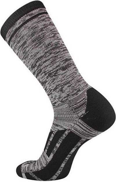 TCK Heather Crew Socks - Black White - HIT a Double