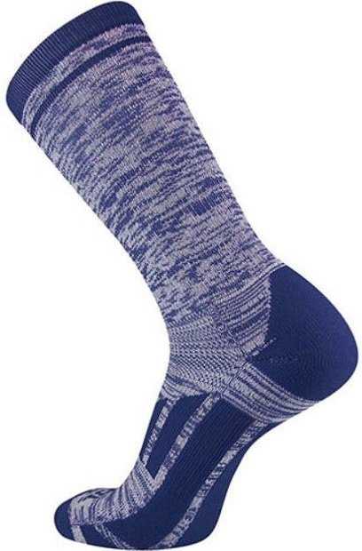 TCK Heather Crew Socks - Navy White - HIT a Double