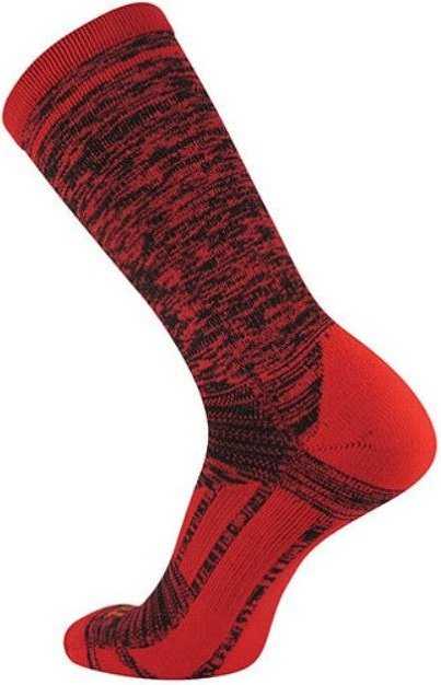 TCK Heather Crew Socks - Scarlet Black - HIT a Double