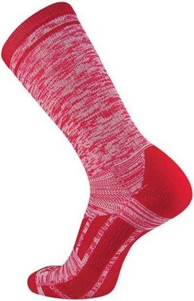 TCK Heather Crew Socks - Scarlet White - HIT a Double