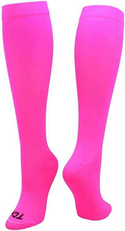 TCK Krazisox Neon Knee High Socks - Neon Pink - HIT a Double