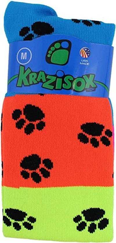 TCK Krazisox Rainbow Paws Knee High Socks - Multi-Colored - HIT a Double