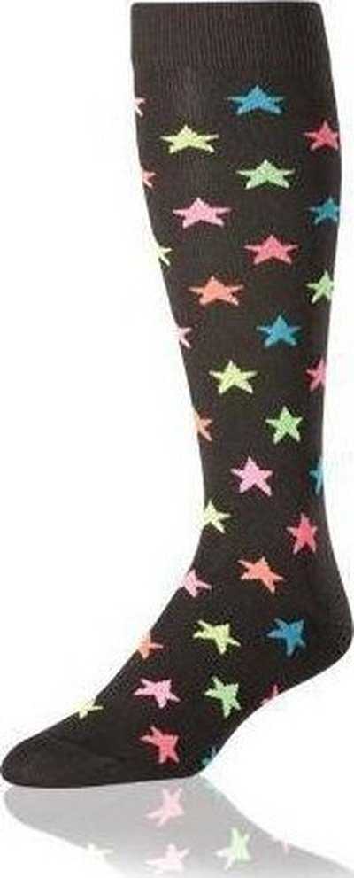 TCK Krazisox Stars Knee High Socks - Black - HIT a Double