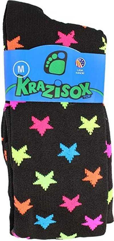 TCK Krazisox Stars Knee High Socks - Black - HIT a Double