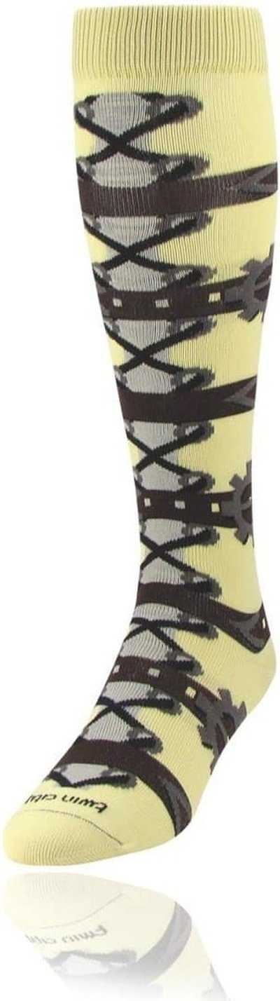 TCK Krazisox Steampunk Knee High Socks - Vegas Gold - HIT a Double
