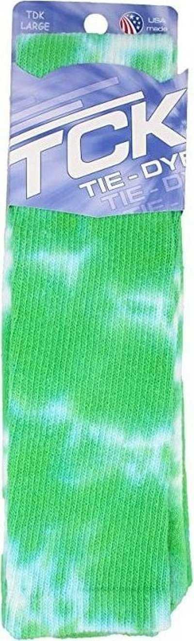 TCK Krazisox Tie Dye Knee High Socks - Kelly White - HIT a Double