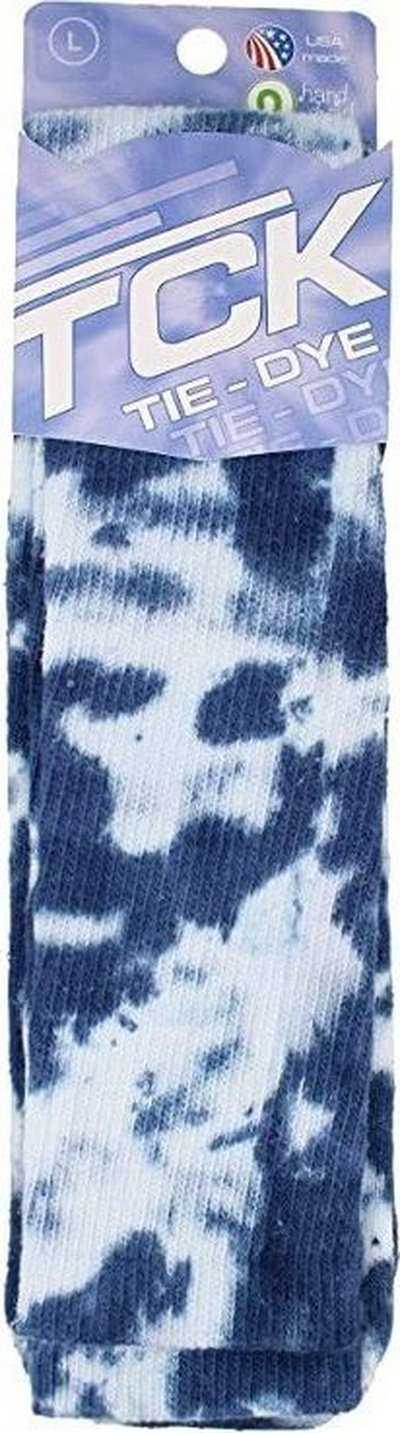 TCK Krazisox Tie Dye Knee High Socks - Navy White - HIT a Double