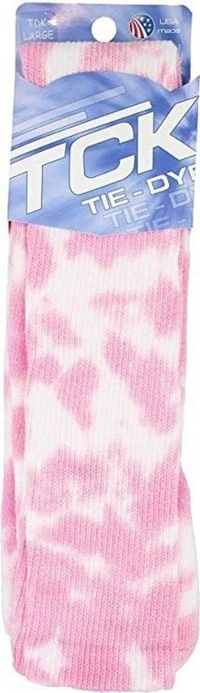 TCK Krazisox Tie Dye Knee High Socks - Pink White - HIT a Double