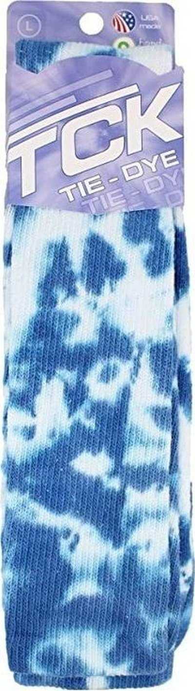 TCK Krazisox Tie Dye Knee High Socks - Royal White - HIT a Double