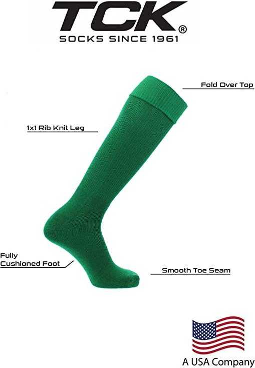 TCK Multisport Acrylic Knee High Tube Socks - Kelly - HIT a Double