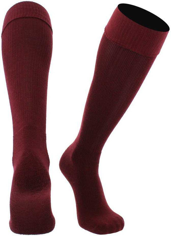 TCK Multisport Acrylic Knee High Tube Socks - Maroon - HIT a Double