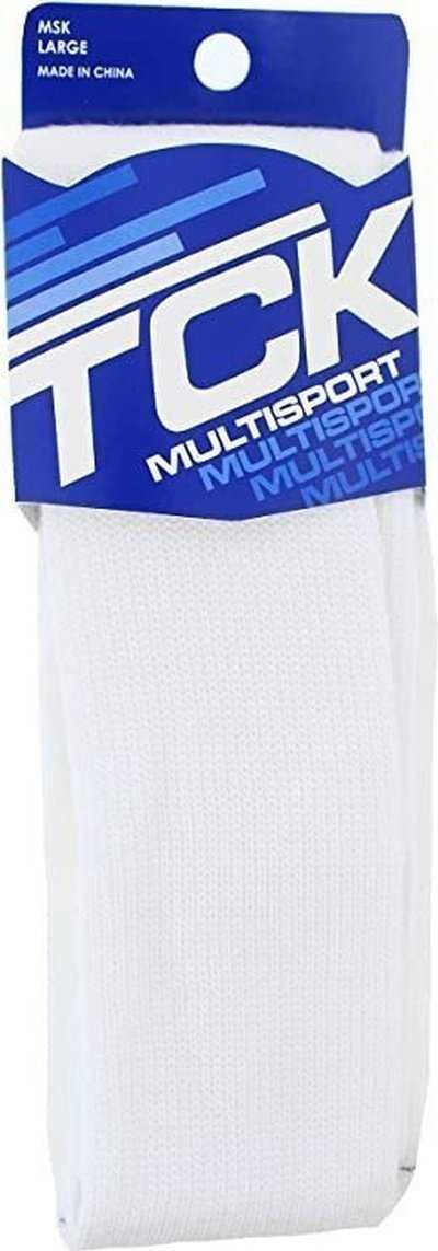 TCK Multisport Acrylic Knee High Tube Socks - White - HIT a Double