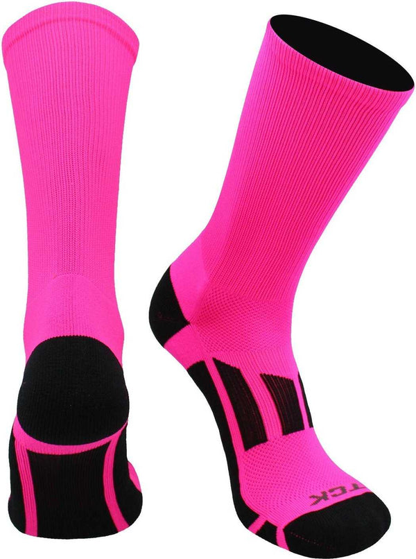 TCK Performance 2.0 Crew Socks - Hot Pink - HIT a Double