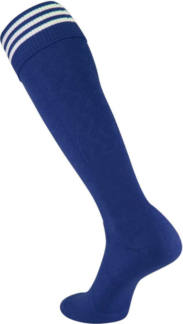 TCK Premier 3-Stripe Soccer Socks - Navy White - HIT a Double