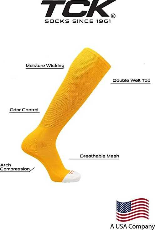 TCK Pro Line Belt Knee High Sock Combo - Gold - HIT a Double