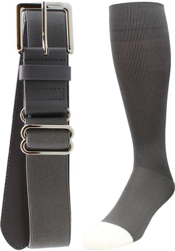 TCK Pro Line Belt Knee High Sock Combo - Graphite - HIT a Double