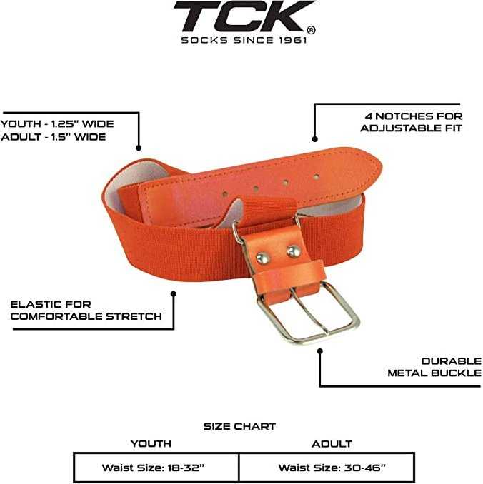 TCK Pro Line Belt Knee High Sock Combo - Orange - HIT a Double