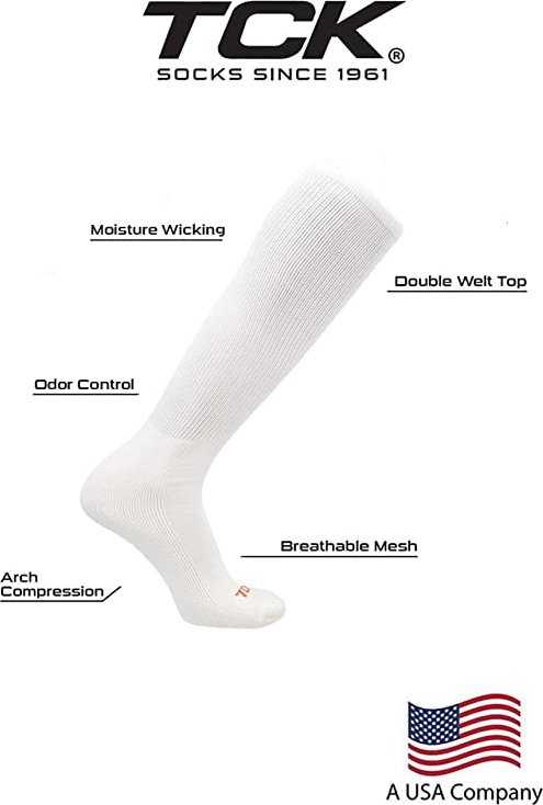 TCK Pro Line Belt Knee High Sock Combo - White - HIT a Double