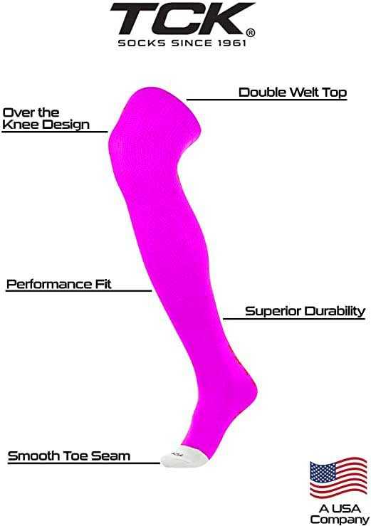 TCK Prosport Over the Knee Baseball Socks - Hot Pink - HIT a Double