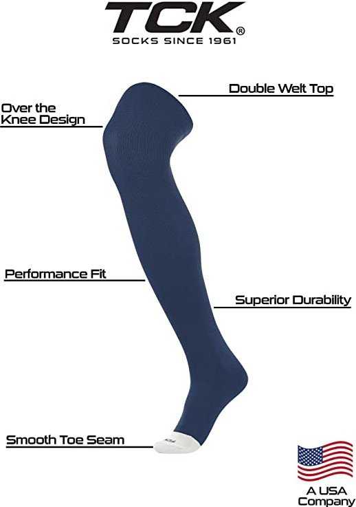 TCK Prosport Over the Knee Baseball Socks - Navy - HIT a Double