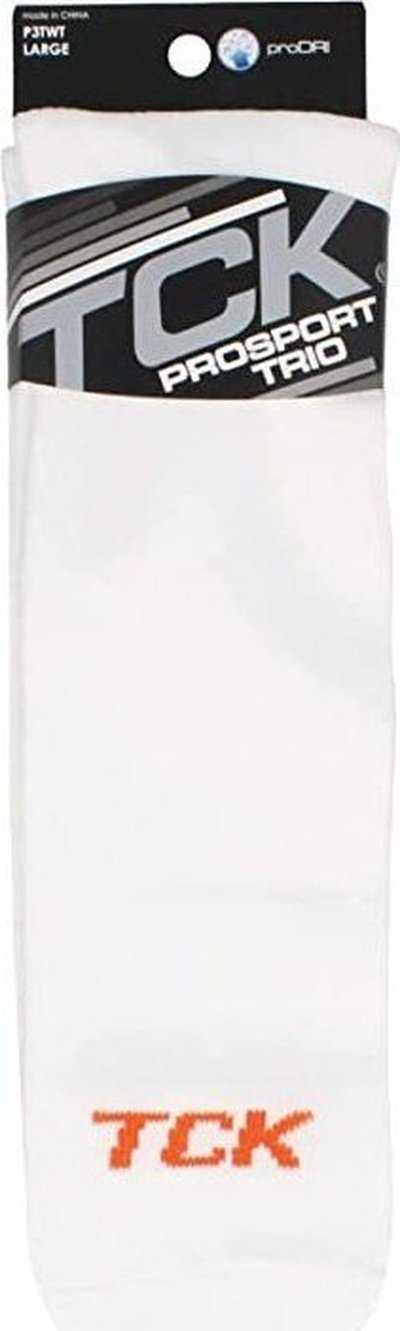 TCK Prosport Striped Knee High Tube Socks - White Black - HIT a Double