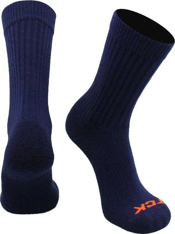 TCK Reacs Acrylic Crew Socks - Navy - HIT a Double