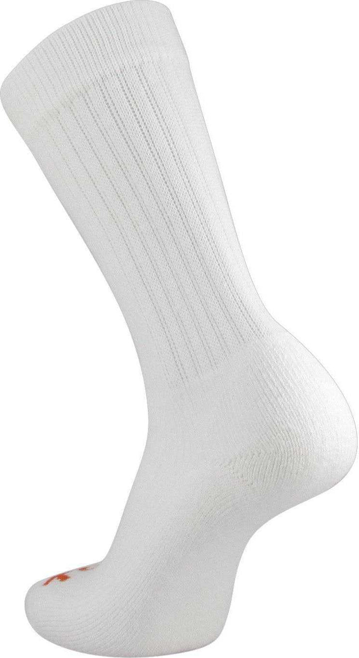 TCK Reacs Acrylic Crew Socks - White - HIT a Double