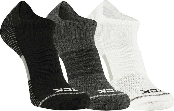 TCK Repreve Low Cut Socks (3 pk, 1 pair of each color) - Black Graphite White - HIT a Double