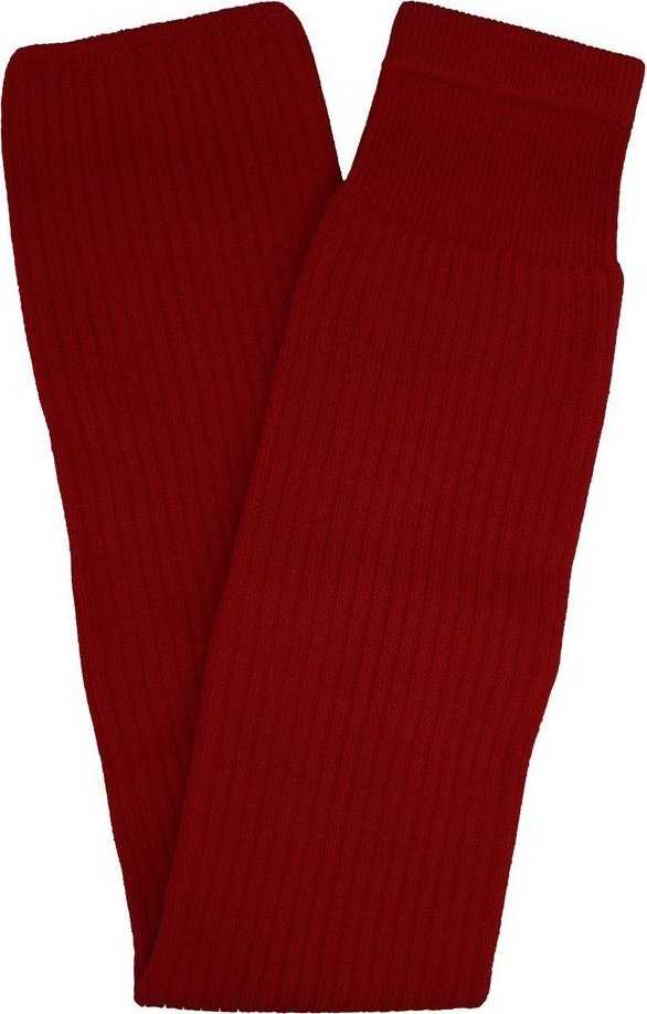 TCK Rib Knit Hockey Sock - Maroon - HIT a Double