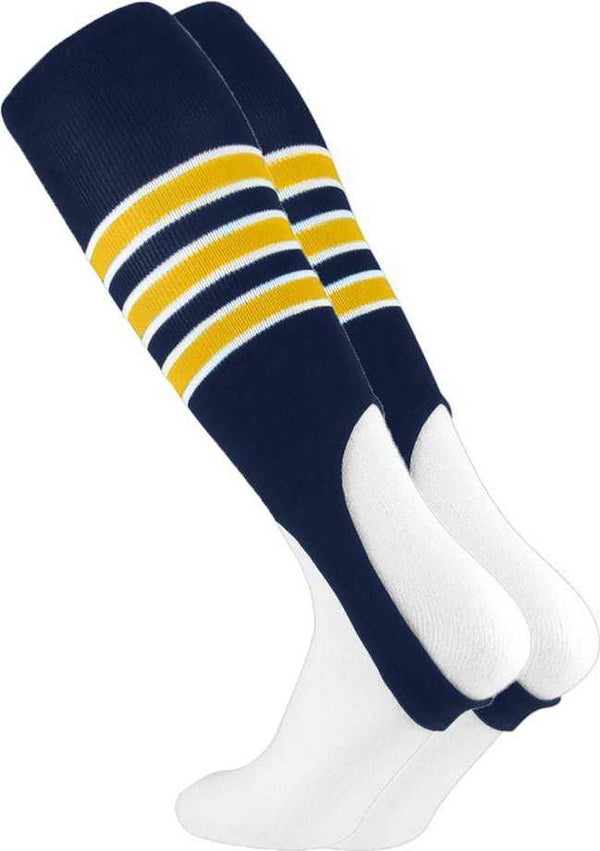 TCK Stirrups with Stripes - Navy White Gold - HIT a Double