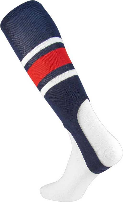 TCK Stirrups with Stripes - Navy White Scarlet - HIT a Double