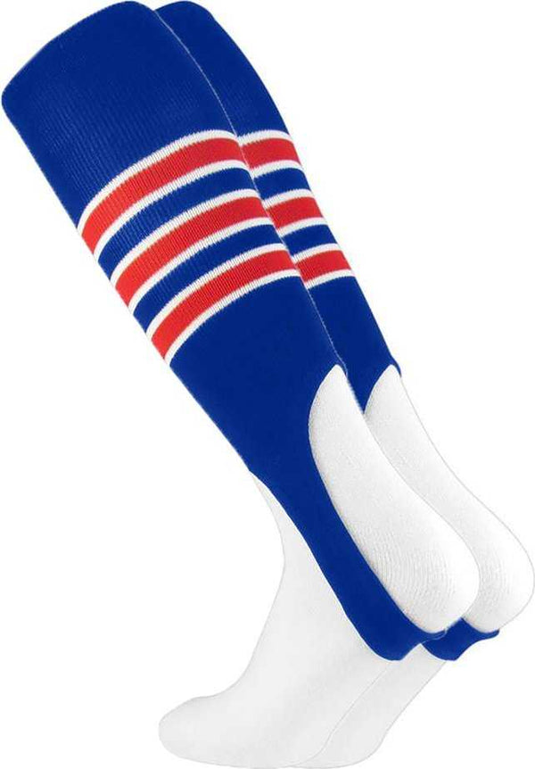 TCK Stirrups with Stripes - Royal White Scarlet - HIT a Double