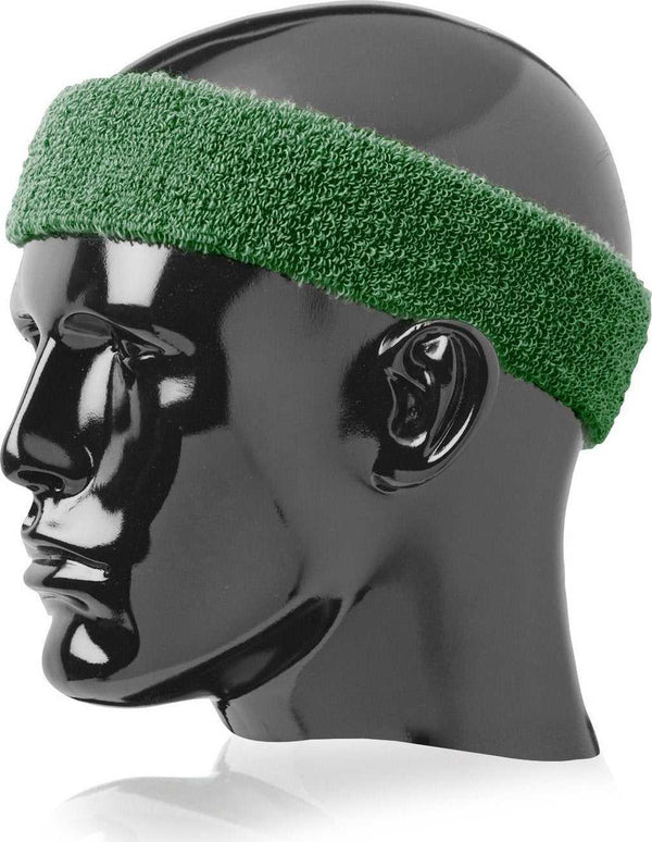 TCK Terry Headband 2" Wide Wide - Dark Green - HIT a Double