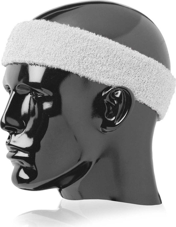 TCK Terry Headband 2" Wide Wide - White - HIT a Double