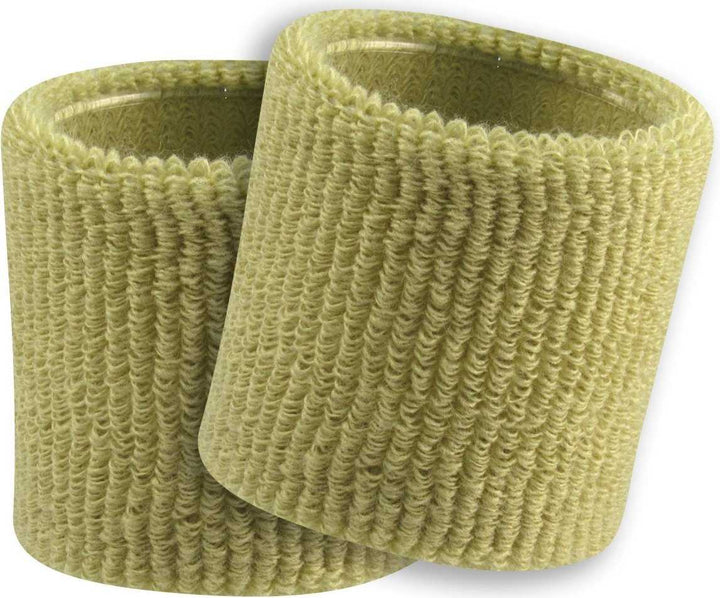 TCK Terry Wristbands 3.5" Wide - Vegas Gold - HIT a Double