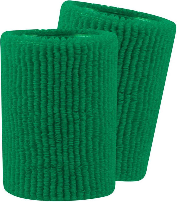 TCK Terry Wristbands 5" Wide - Kelly - HIT a Double