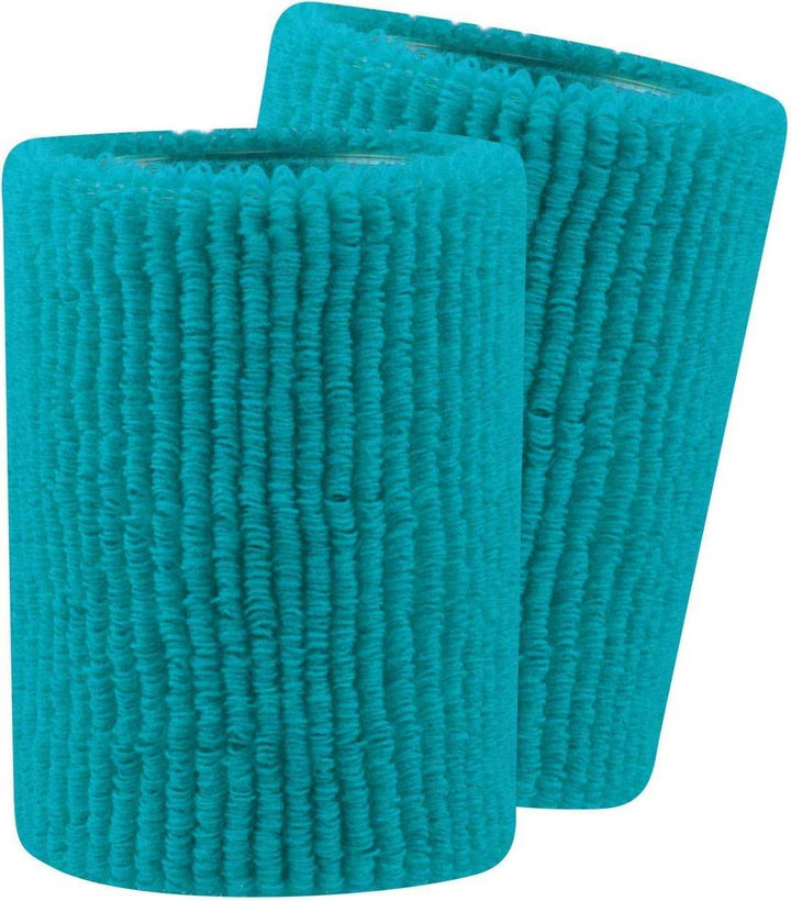 TCK Terry Wristbands 5" Wide - Marlin Teal - HIT a Double