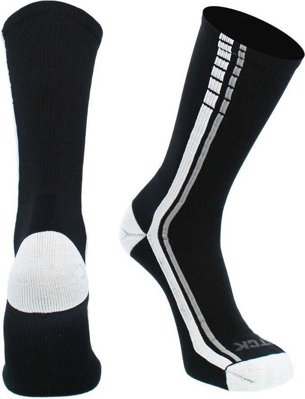 TCK Turbo Crew Socks - Black White Gray - HIT a Double