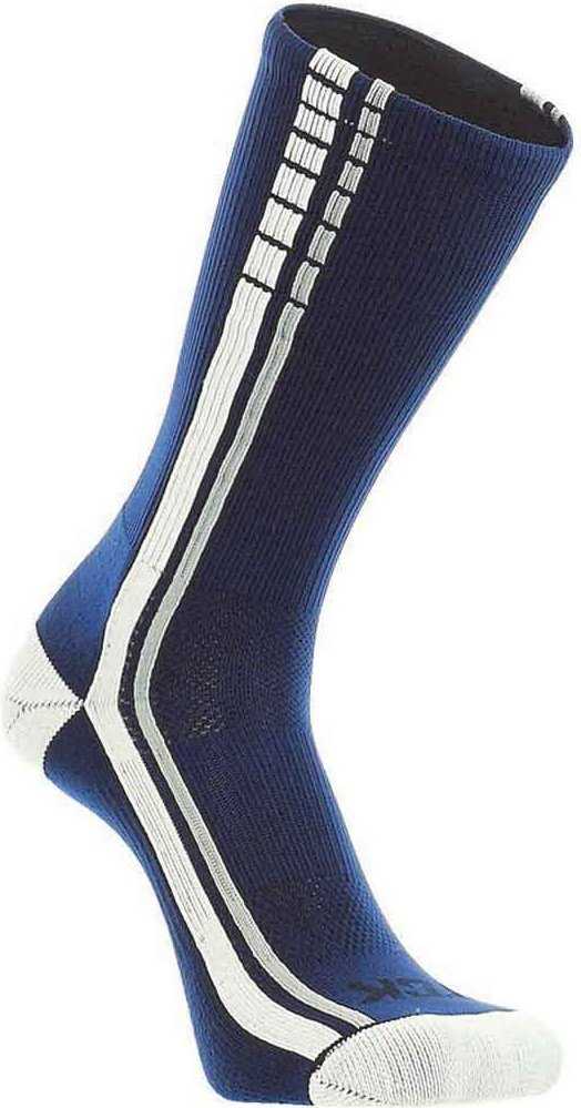 TCK Turbo Crew Socks - Navy White Gray - HIT a Double