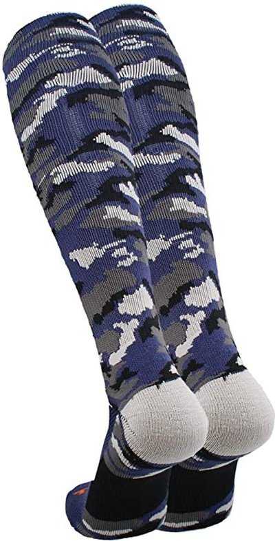 TCK Woodland Camo Knee High Socks - Navy Camo - HIT a Double
